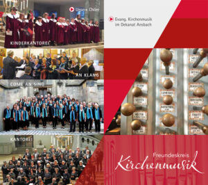 Cover des Flyers des Freundeskreis Kirchenmusik im Dekanat Ansbach 